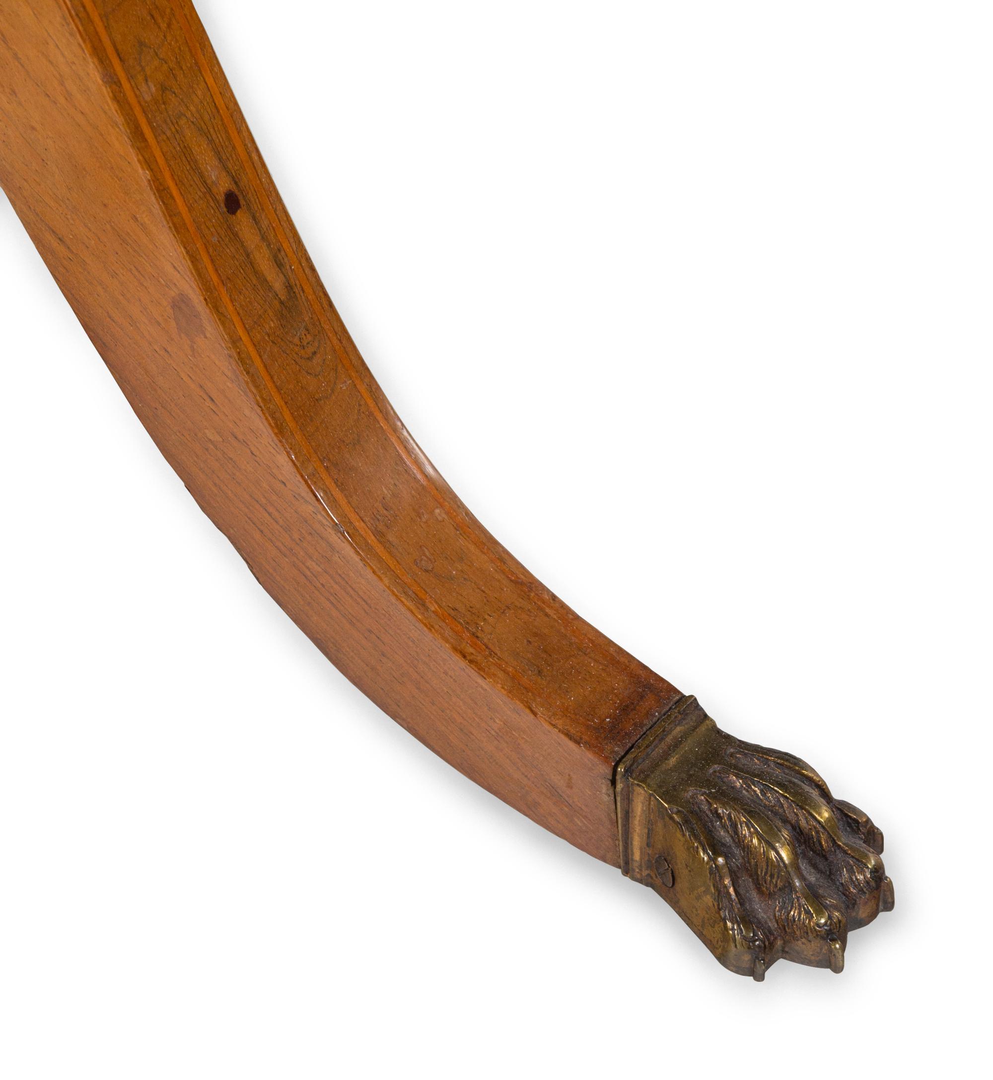 A Regency Walnut Tea Poy