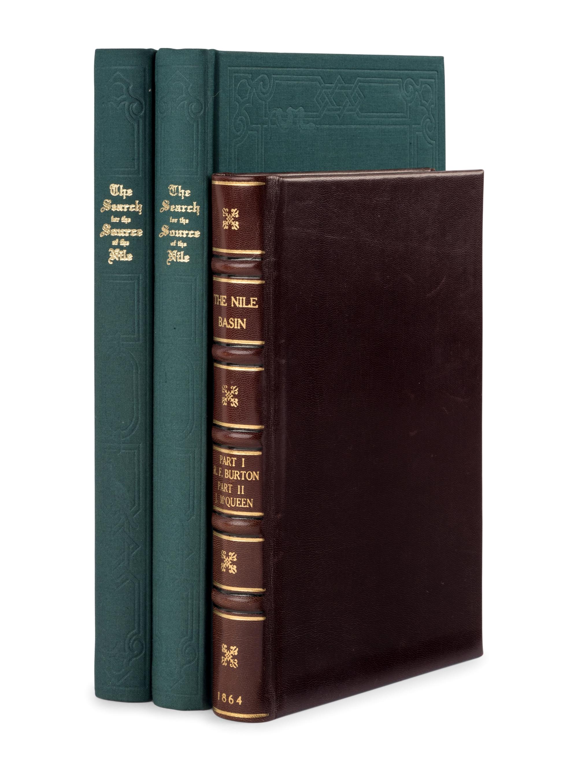 BURTON, Richard Francis, Sir (1821-1890) and James MacQUEEN (1778-1870). The Nile Basin . London: Tinsley Brothers, 1864.