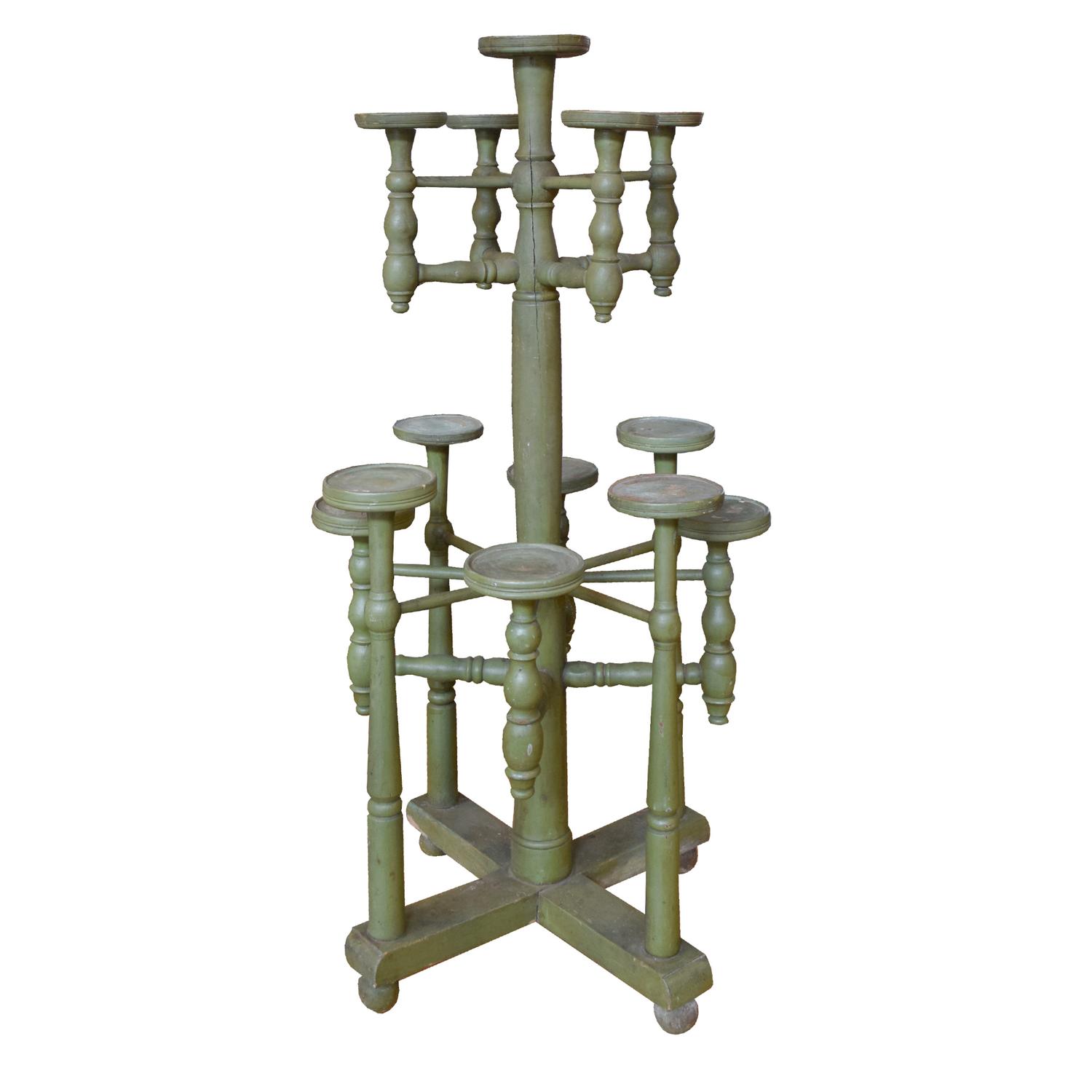 A Multi-Tier Plant Stand 27" W x 27" D x 54.5" H — France, Circa 1900