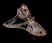 A Baccarat Cut to Clear Sculpture Length 13 1/4 inches.
