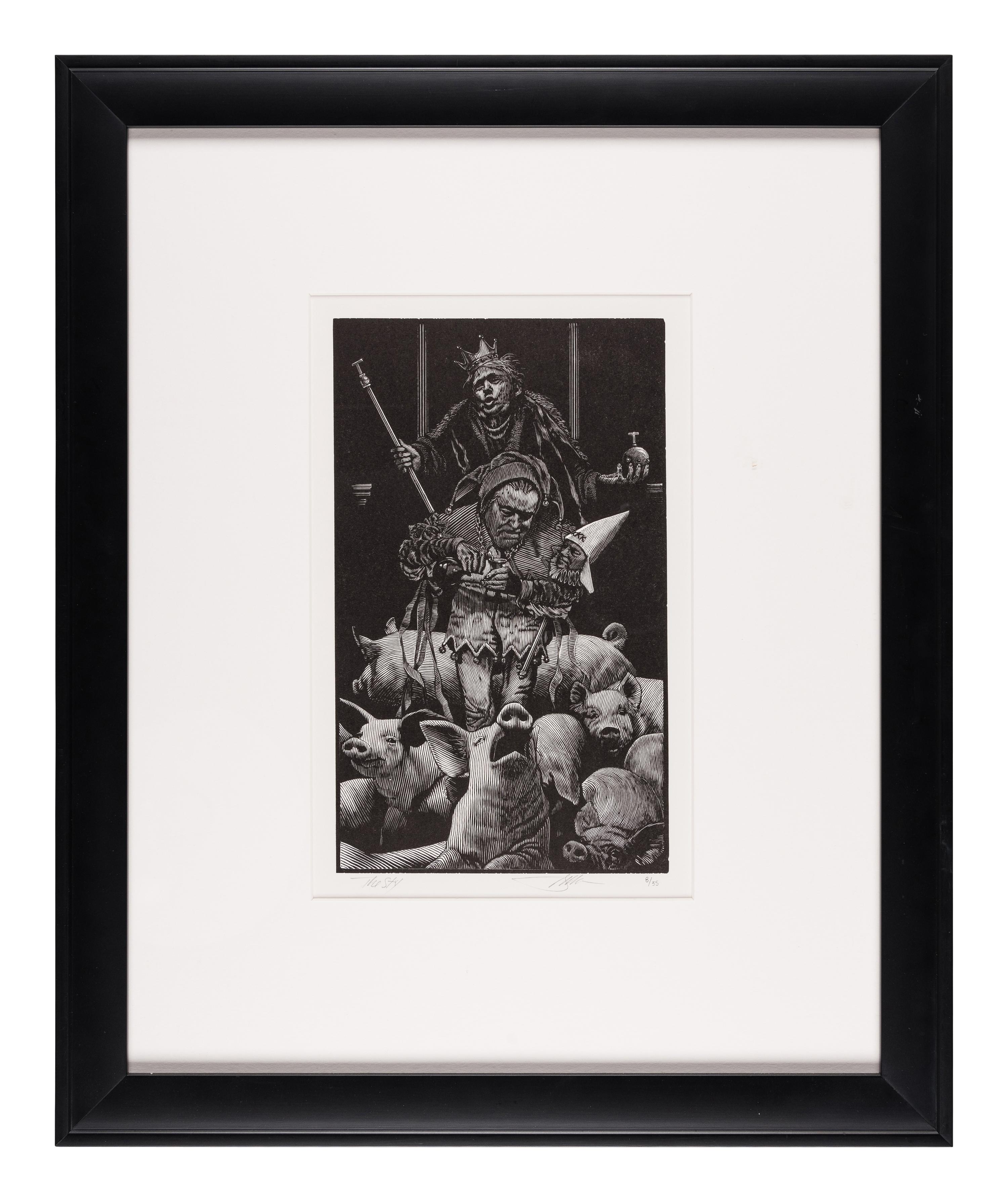 MOSER, Barry. A pair of wood-engraved individual prints. Each 330 x 240 mm., sight size; matted and framed.