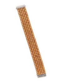 ROBERTO COIN, BICOLOR GOLD AND DIAMOND 'APPASSIONATA' BRACELET