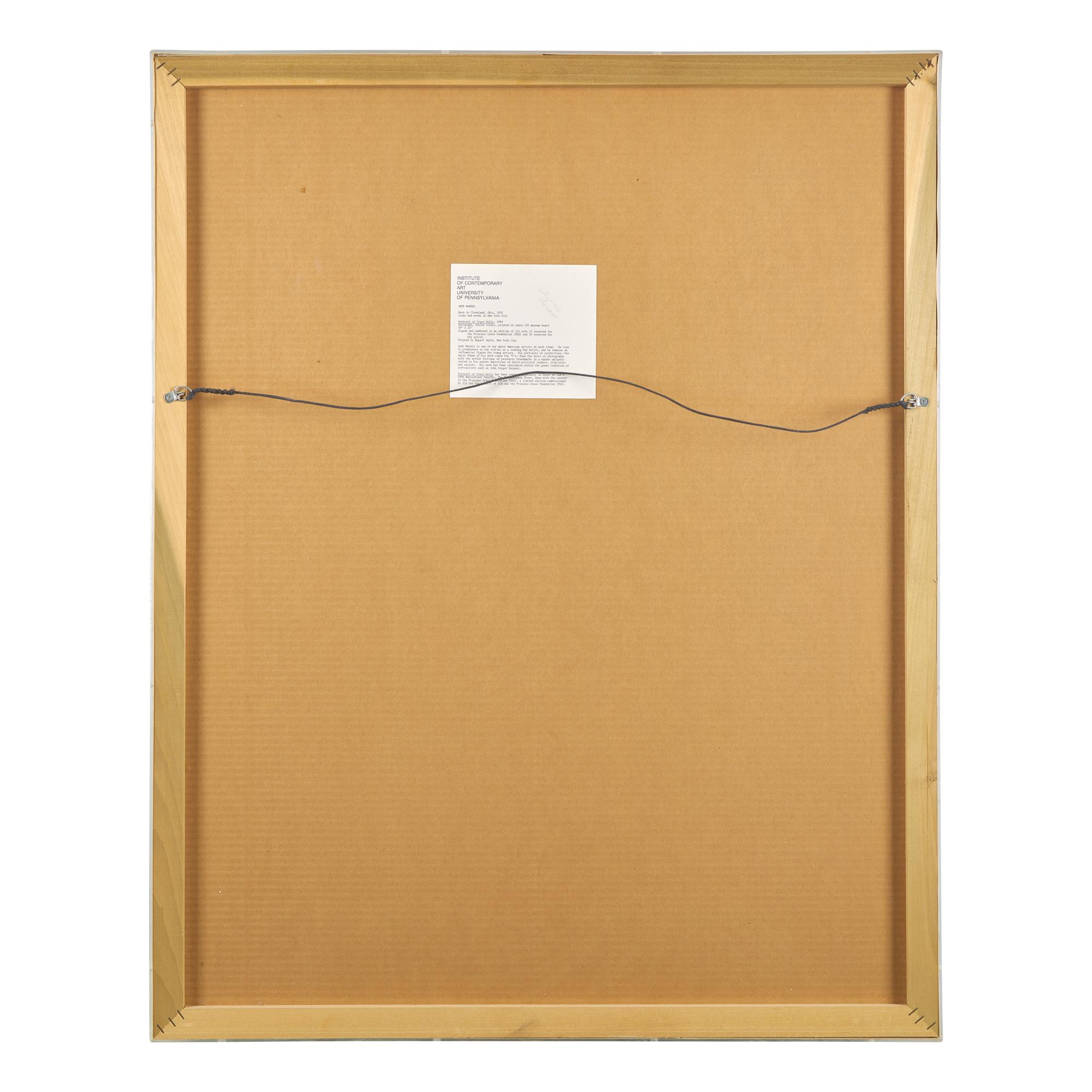 Andy Warhol (American, 1928-1987) — Grace Kelly , 1984