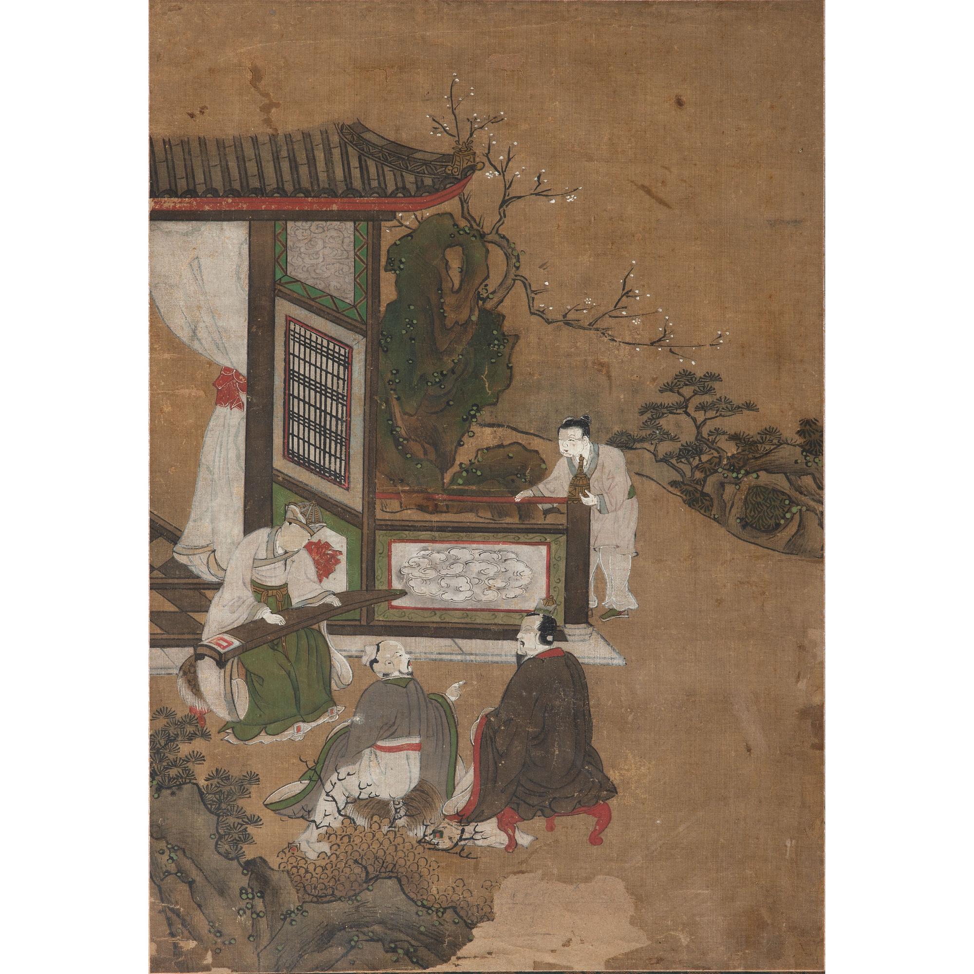 A Chinese Painting on Silk