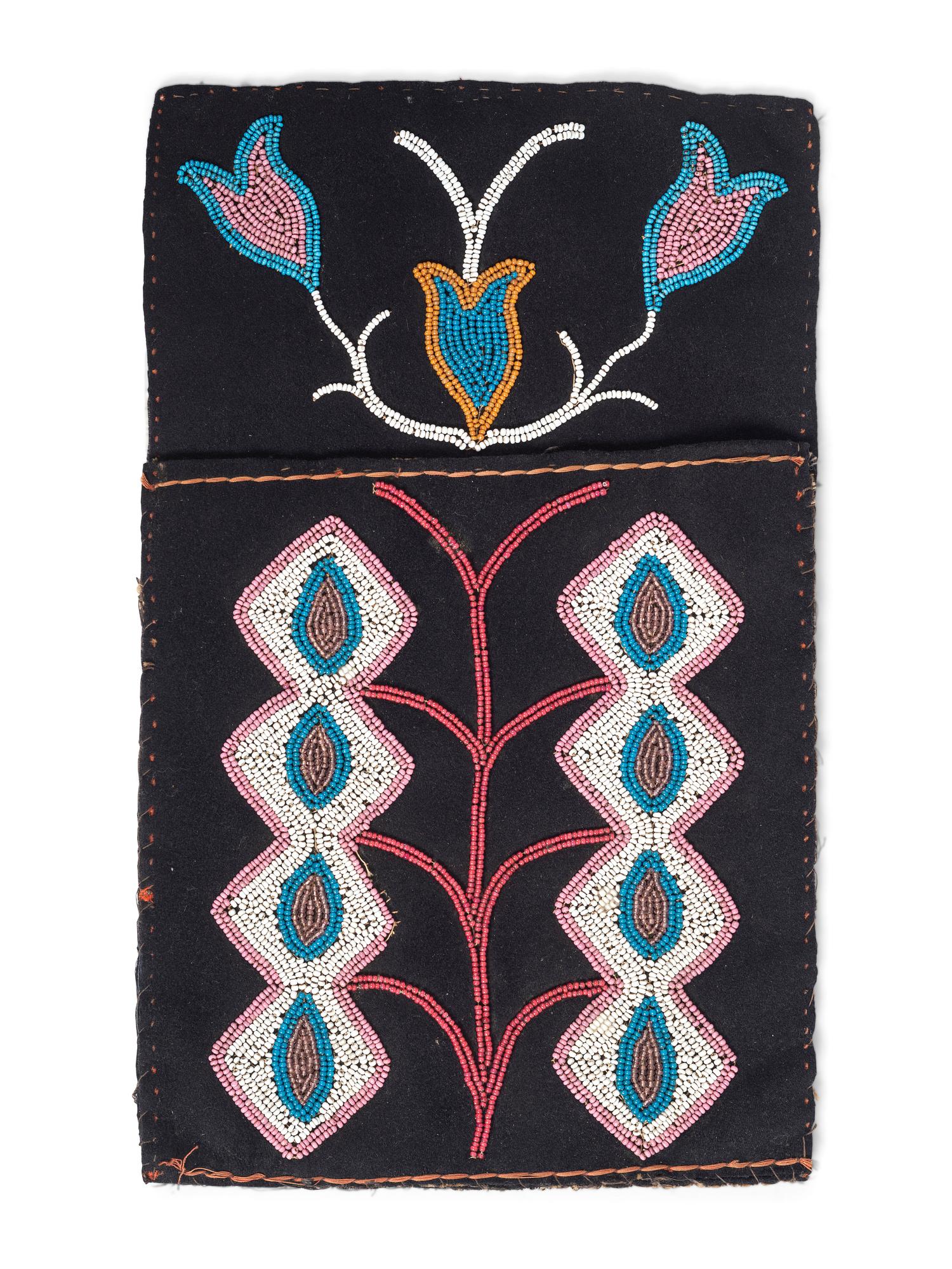 Sioux Beaded Stone Club, Quilled Pipe Tamper, and Prairie Beadwork