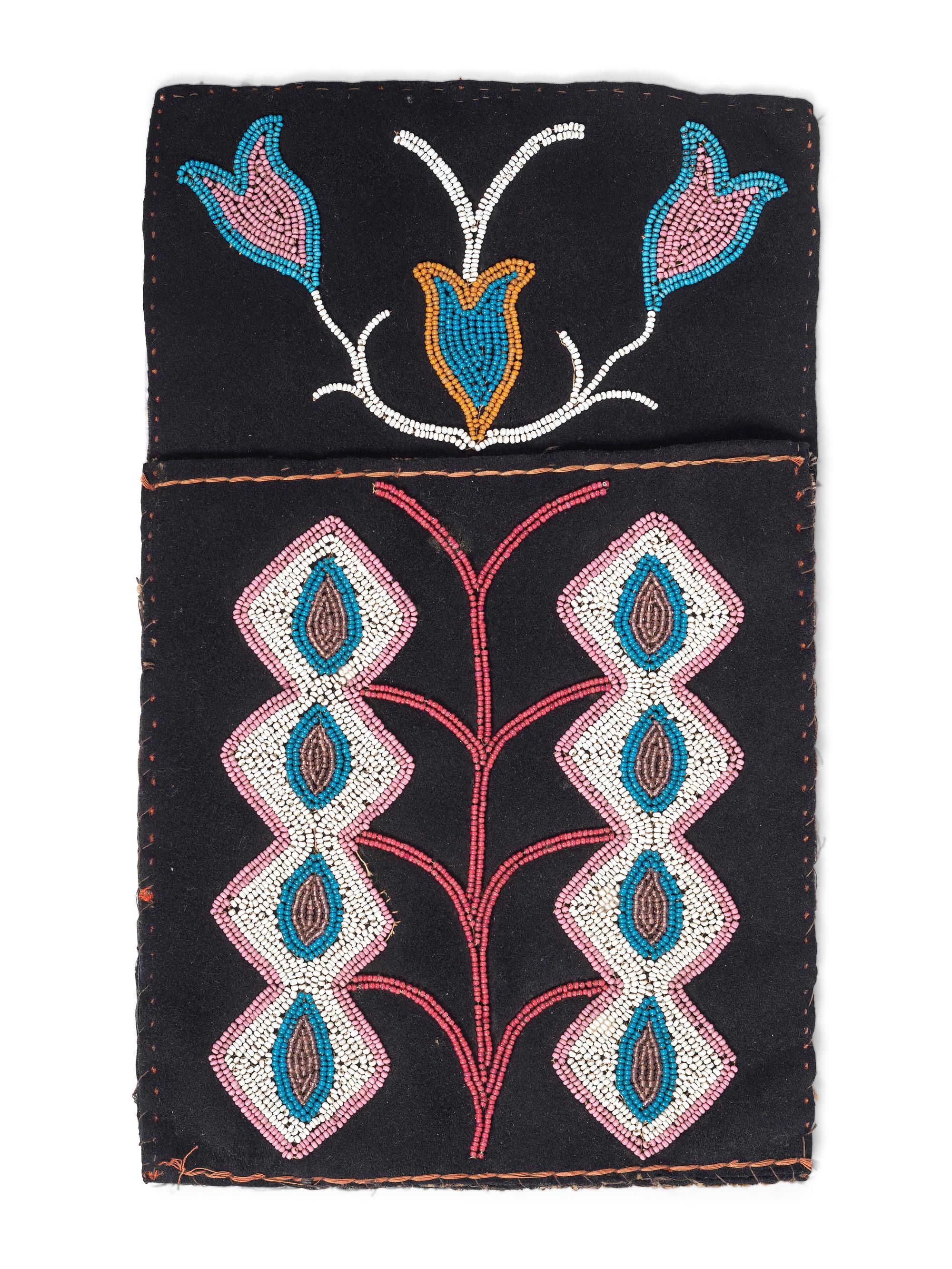 Sioux Beaded Stone Club, Quilled Pipe Tamper, and Prairie Beadwork
