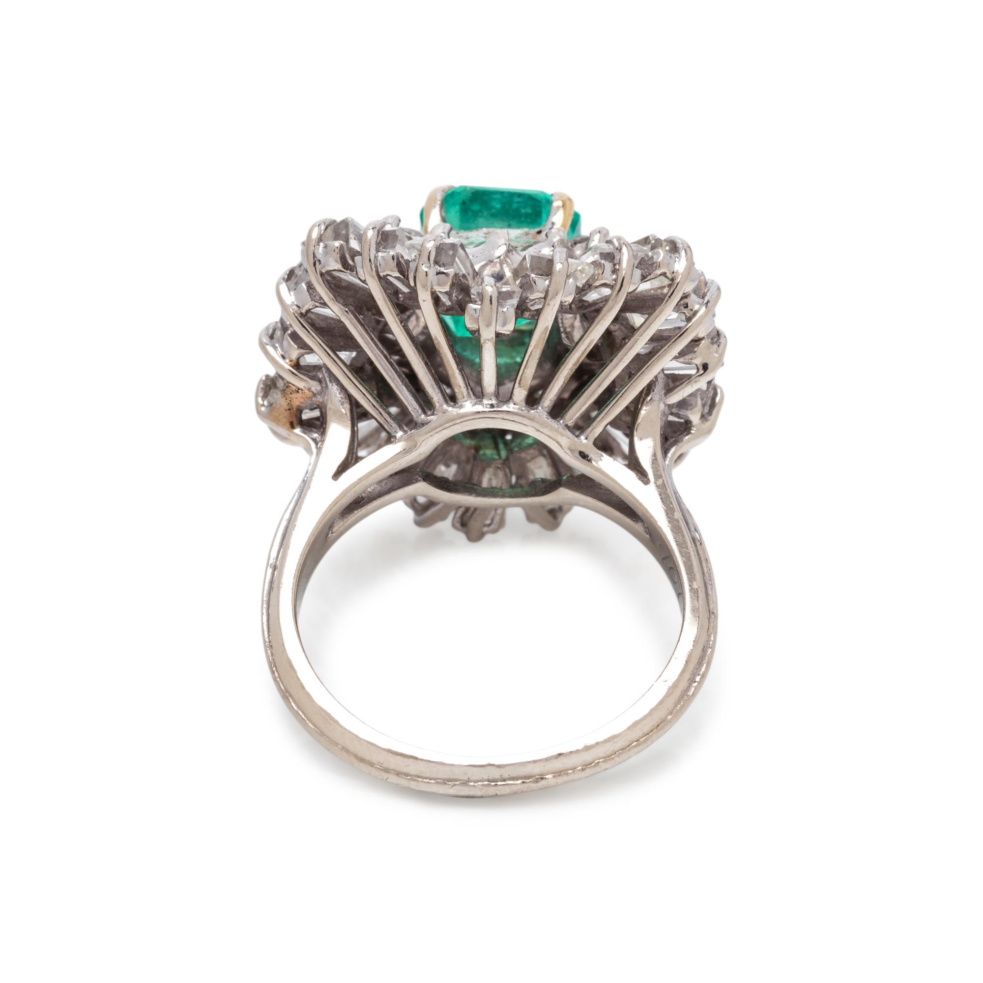 EMERALD AND DIAMOND RING