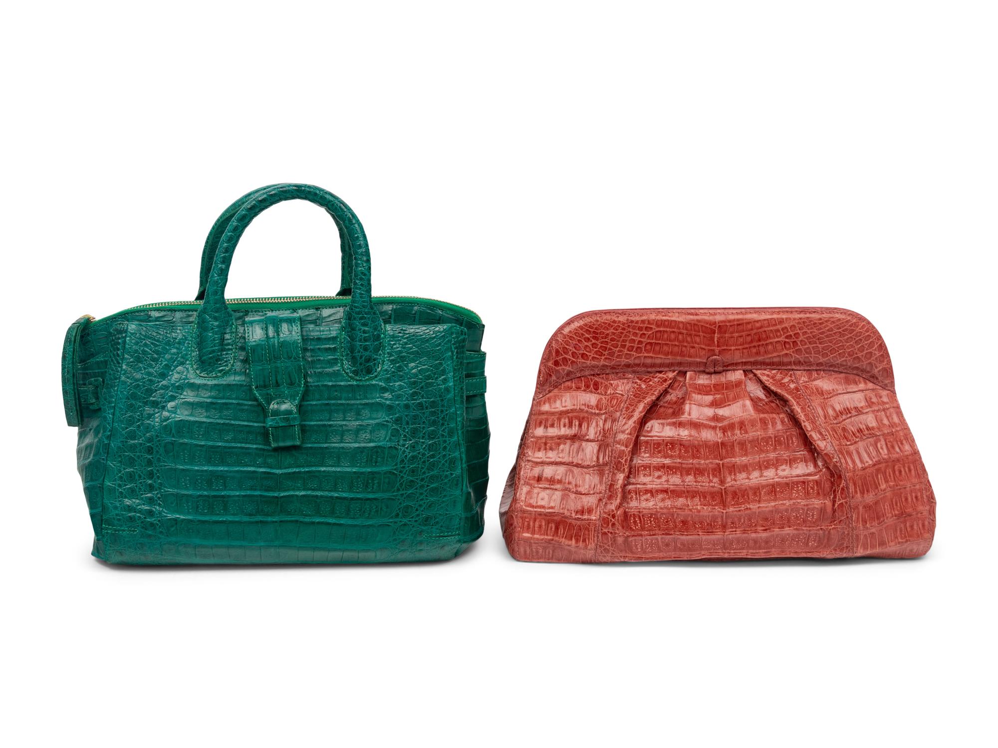 Two Nancy Gonzalez Crocodile Handbags