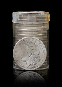 A Group of Twenty-One United States Morgan Silver Dollars