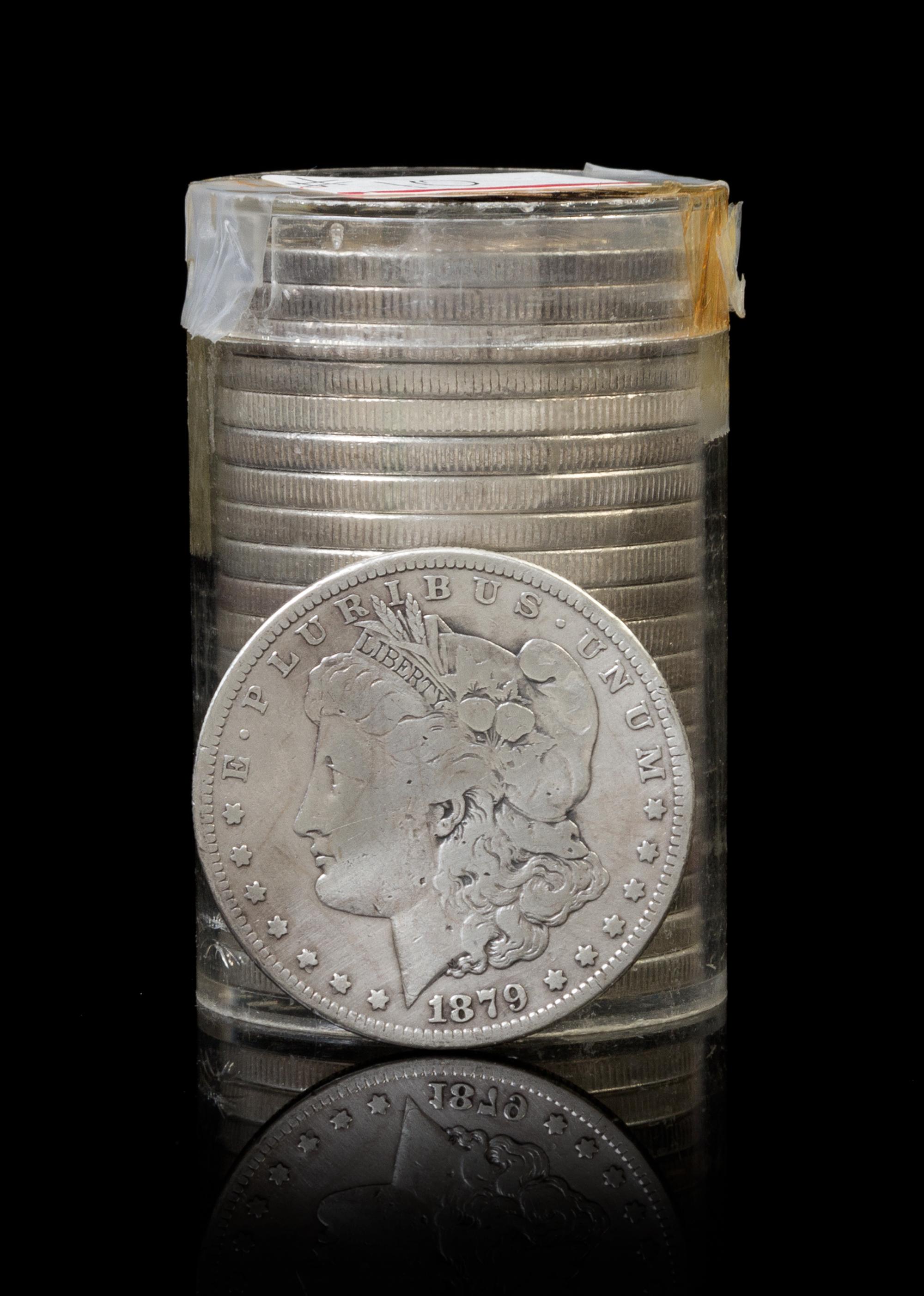 A Group of Twenty-One United States Morgan Silver Dollars