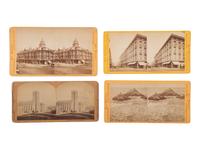 [WESTERN AMERICANA]. MUYBRIDGE, Eadweard (1830-1904), photographer. A group of 4 stereoviews of San Francisco and vicinity. San Francisco, CA: Bradley & Rulofson.