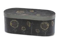 A Bandboard Box with Painted Sunflower Decoration