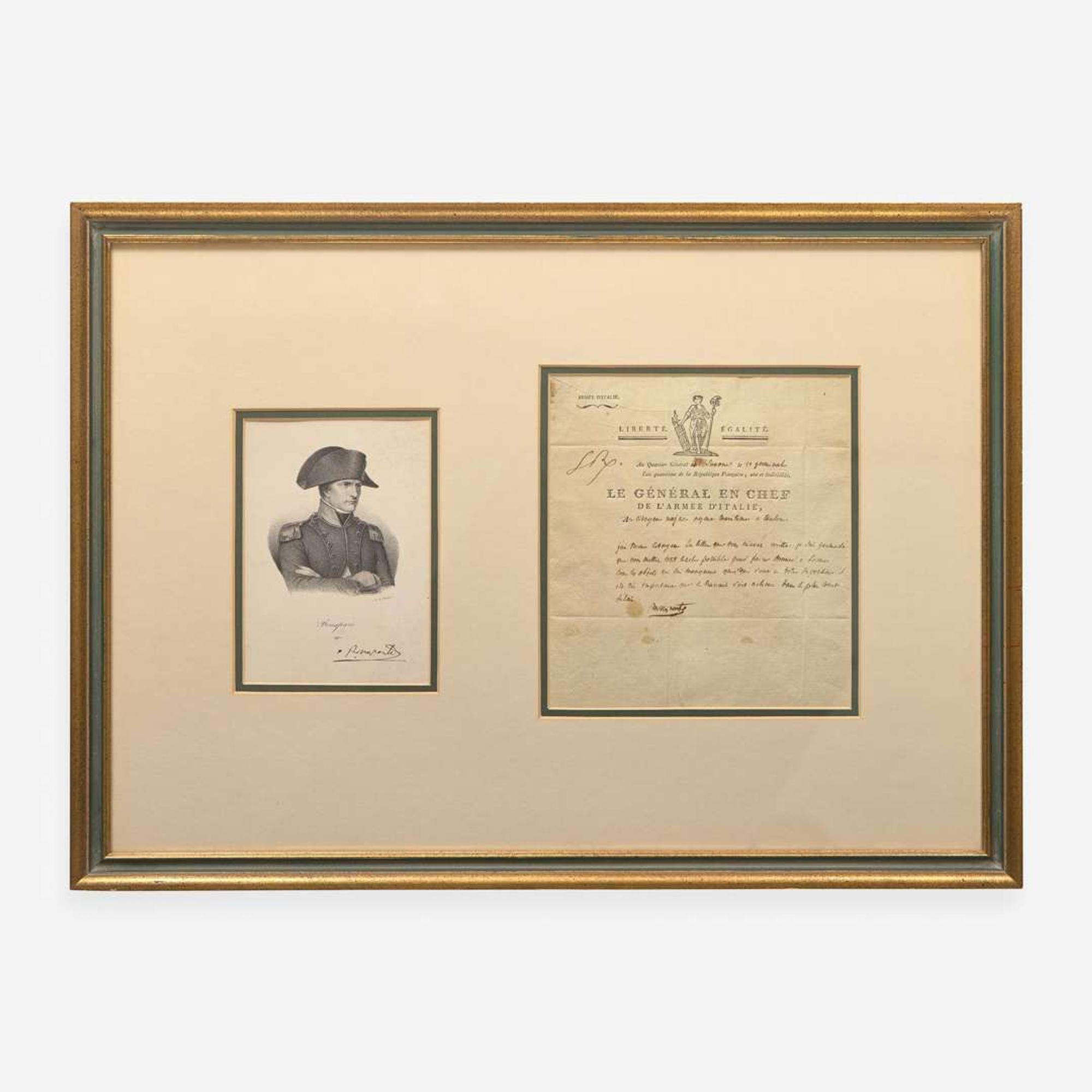 Bonaparte, Napoleon Partially-Printed Document, signed
