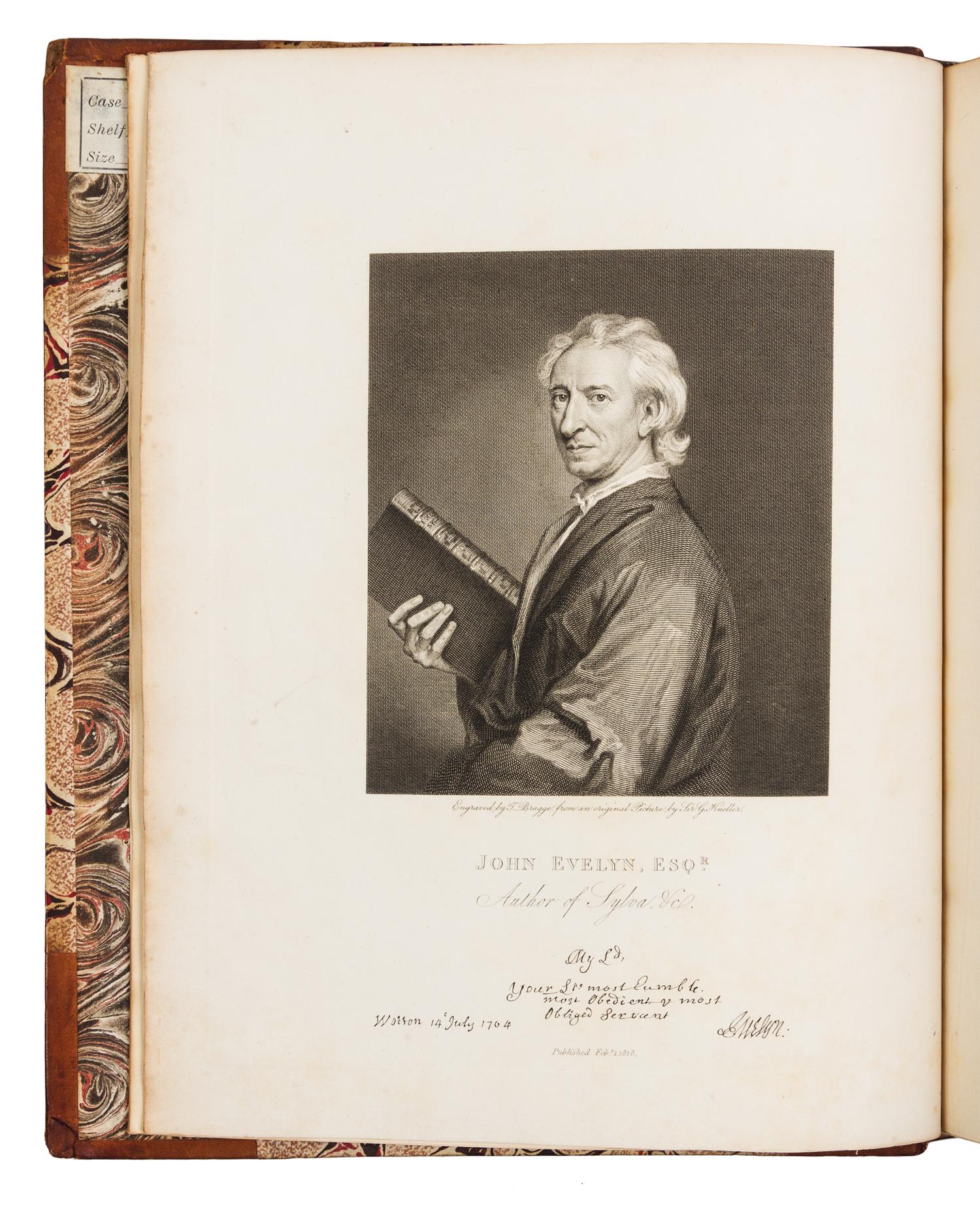 EVELYN, JOhn (1620-1706). Memoirs, Illustrative of the Life and Writings of John Evelyn. London: Henry Colburn, 1818. BERLAND COPY.