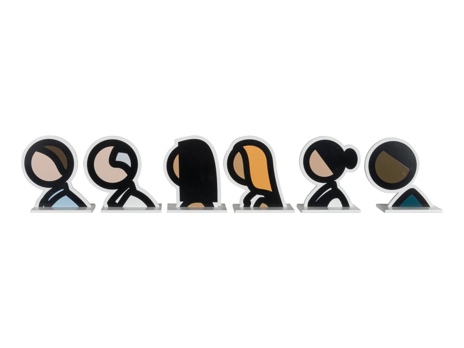 Heads (the complete set of six), 2017