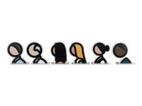 Heads (the complete set of six), 2017