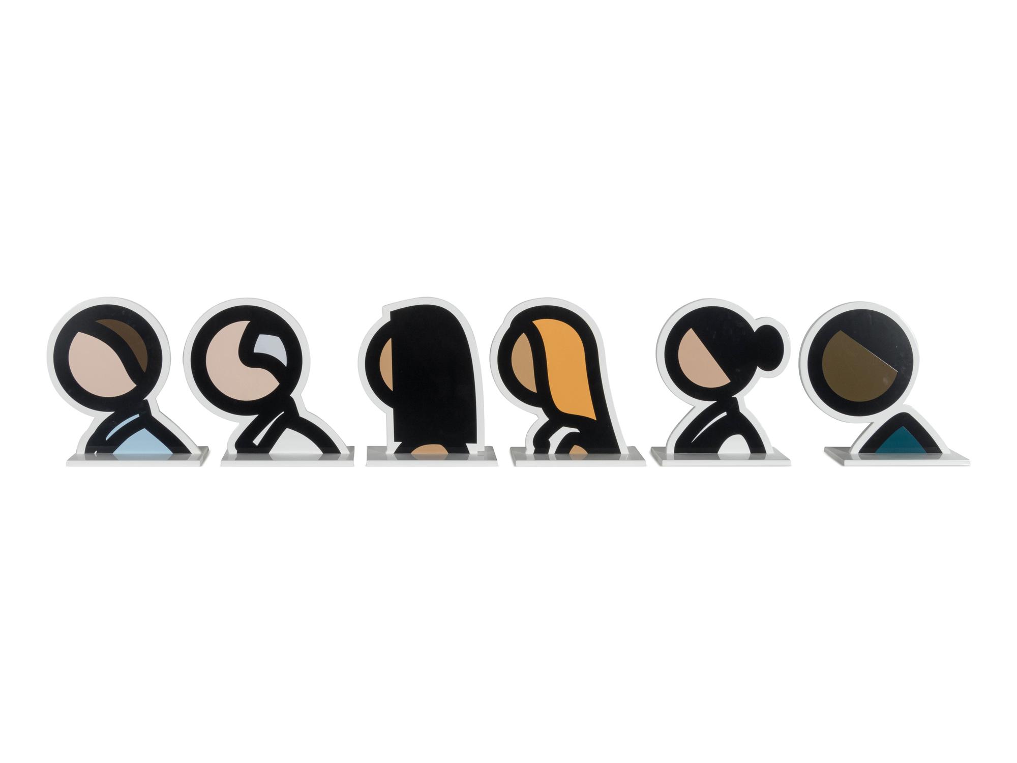 Heads (the complete set of six), 2017