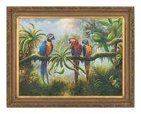 Four Parrots in a Jungle