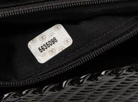 Chanel Black Leather & Basket Weave Bag, 1997-1999