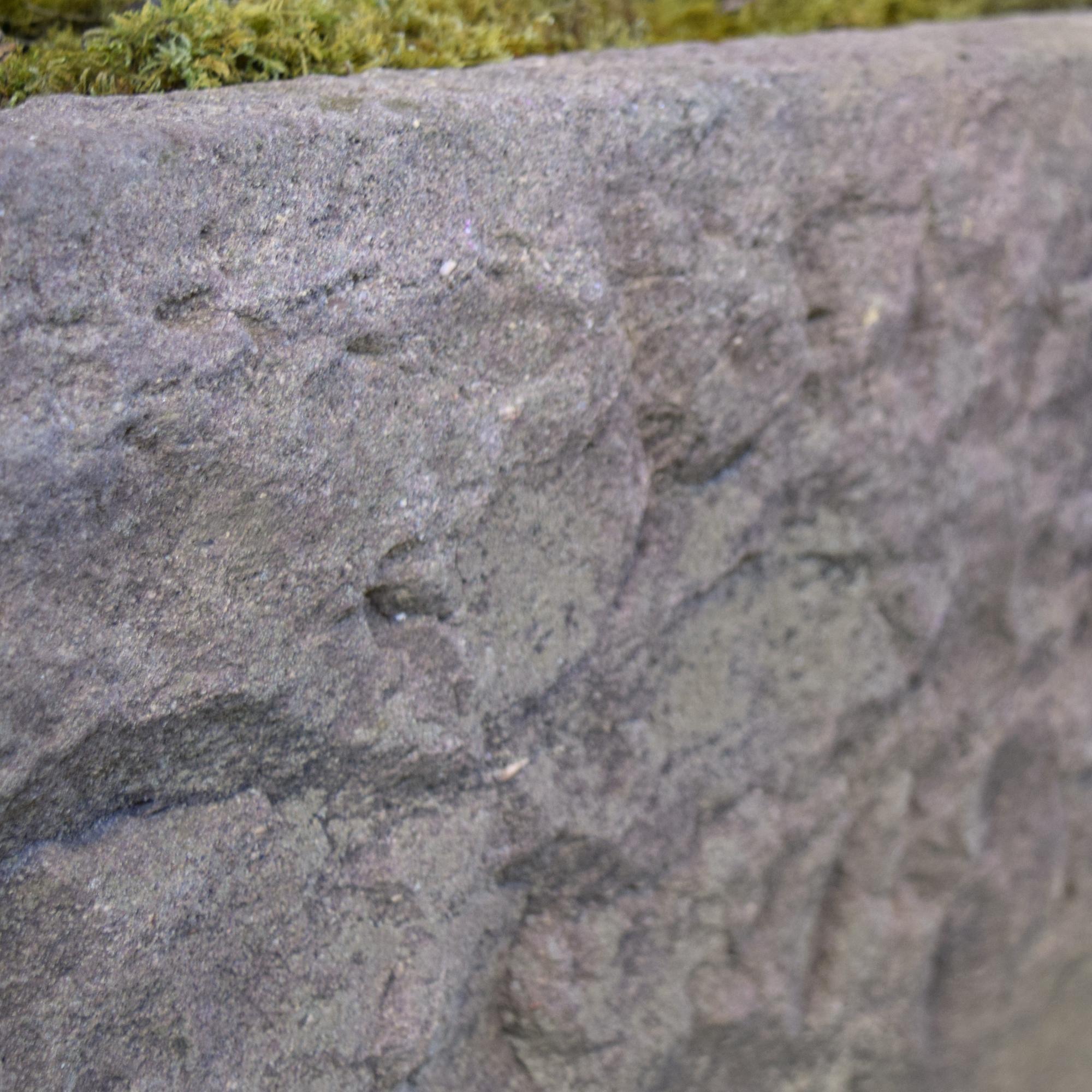 A Carved Granite Trough 49.5" W x 19" D x 17" H — United States, Circa 1750