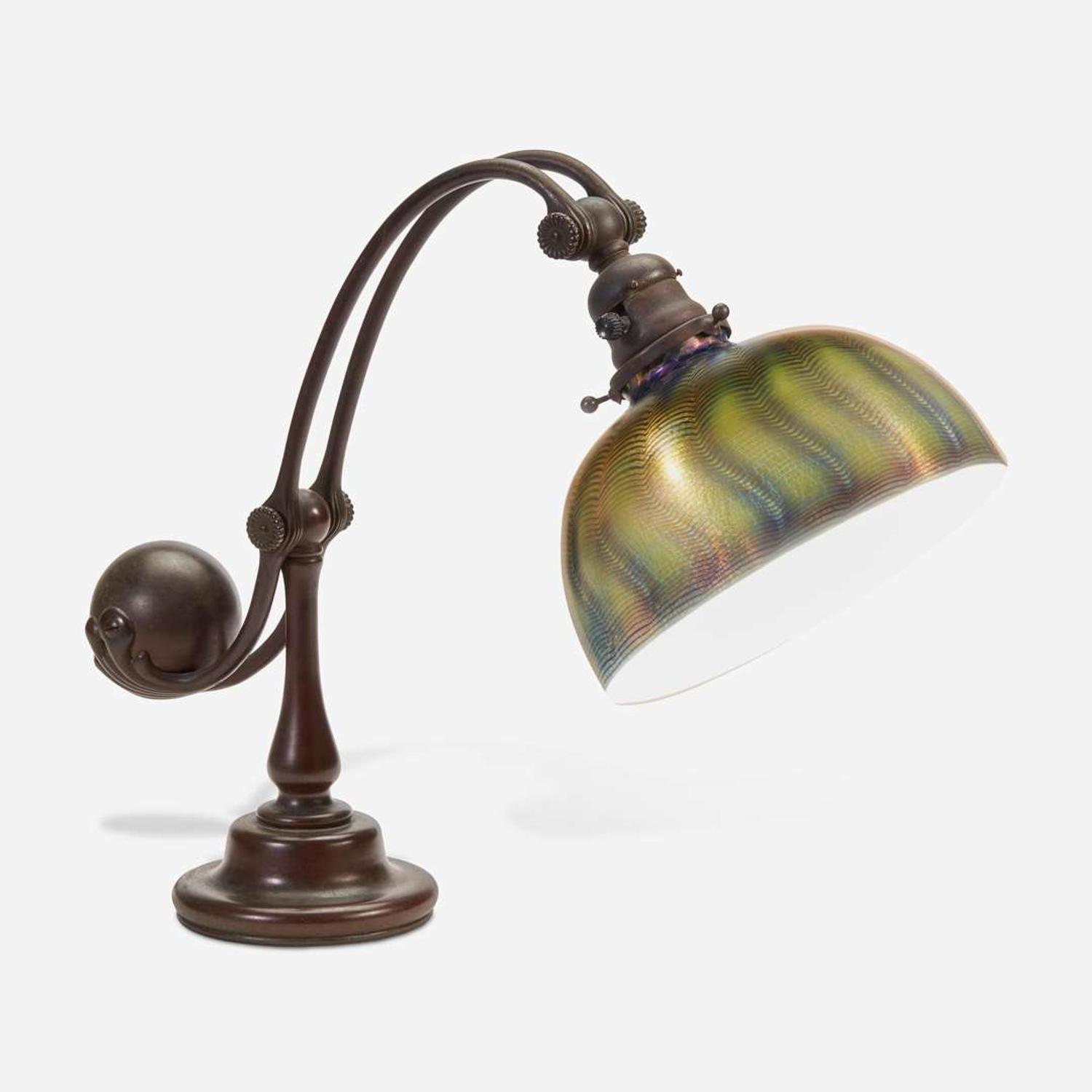 Tiffany Studios A "Counter-Balance" Table Lamp, circa 1905