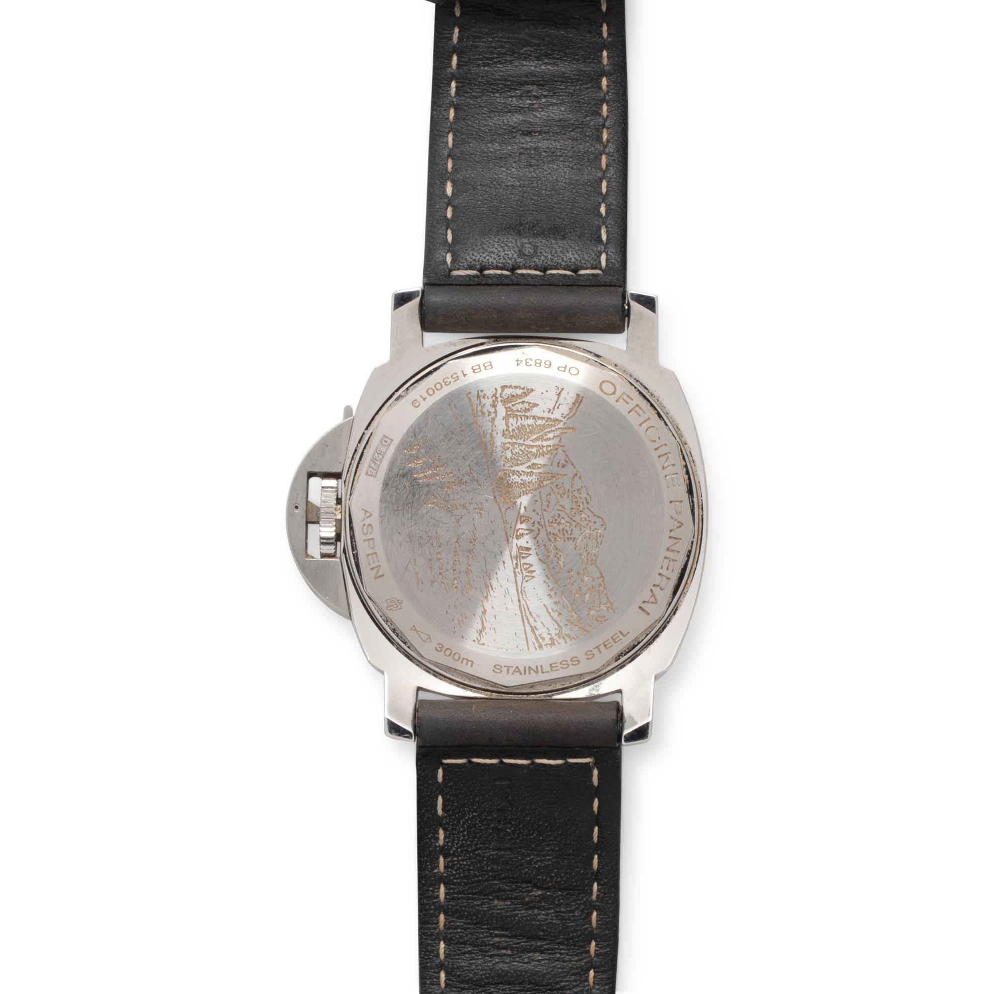 PANERAI, STAINLESS STEEL LIMITED EDITION 'LUMINOR MARINA ASPEN' WATCH