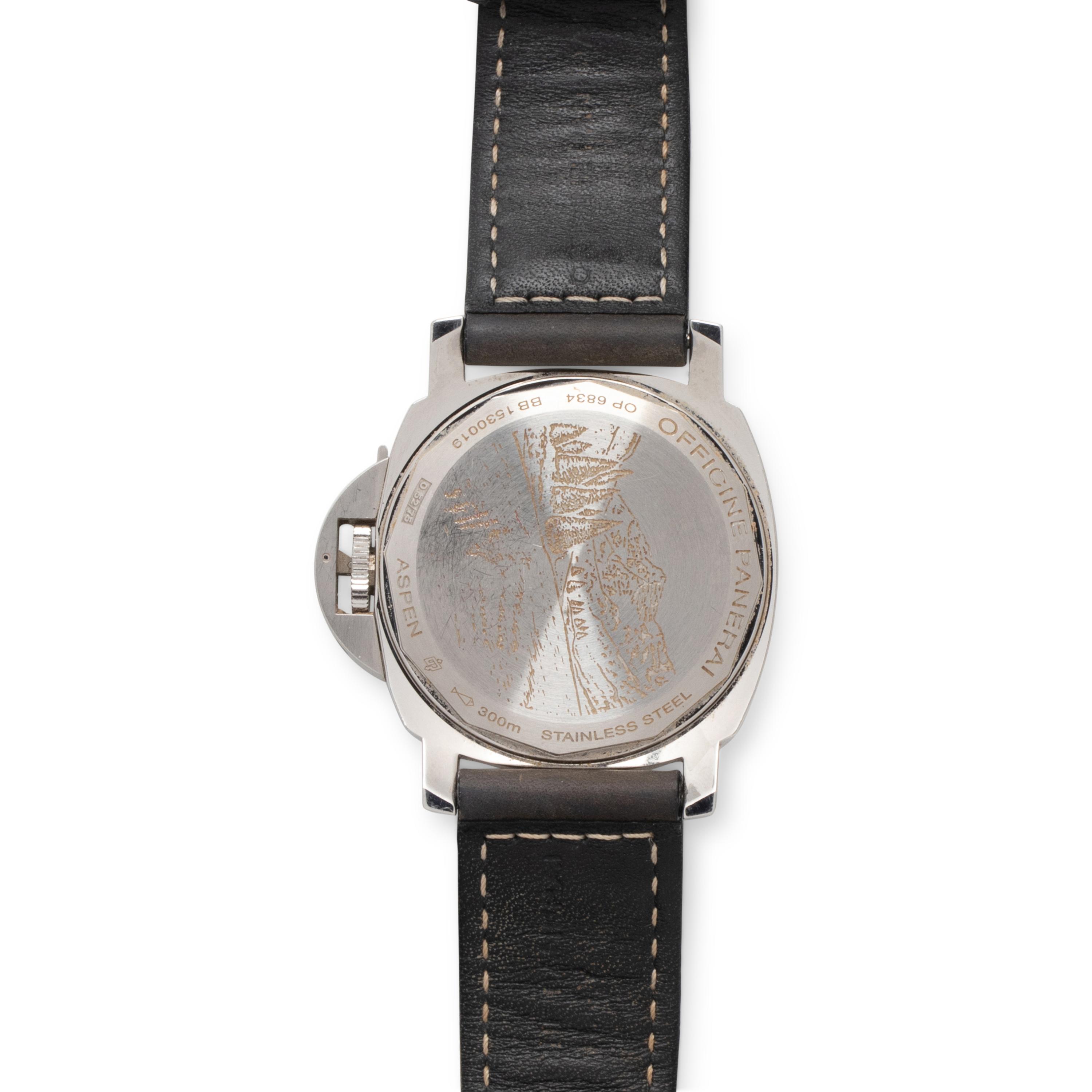PANERAI, STAINLESS STEEL LIMITED EDITION 'LUMINOR MARINA ASPEN' WATCH