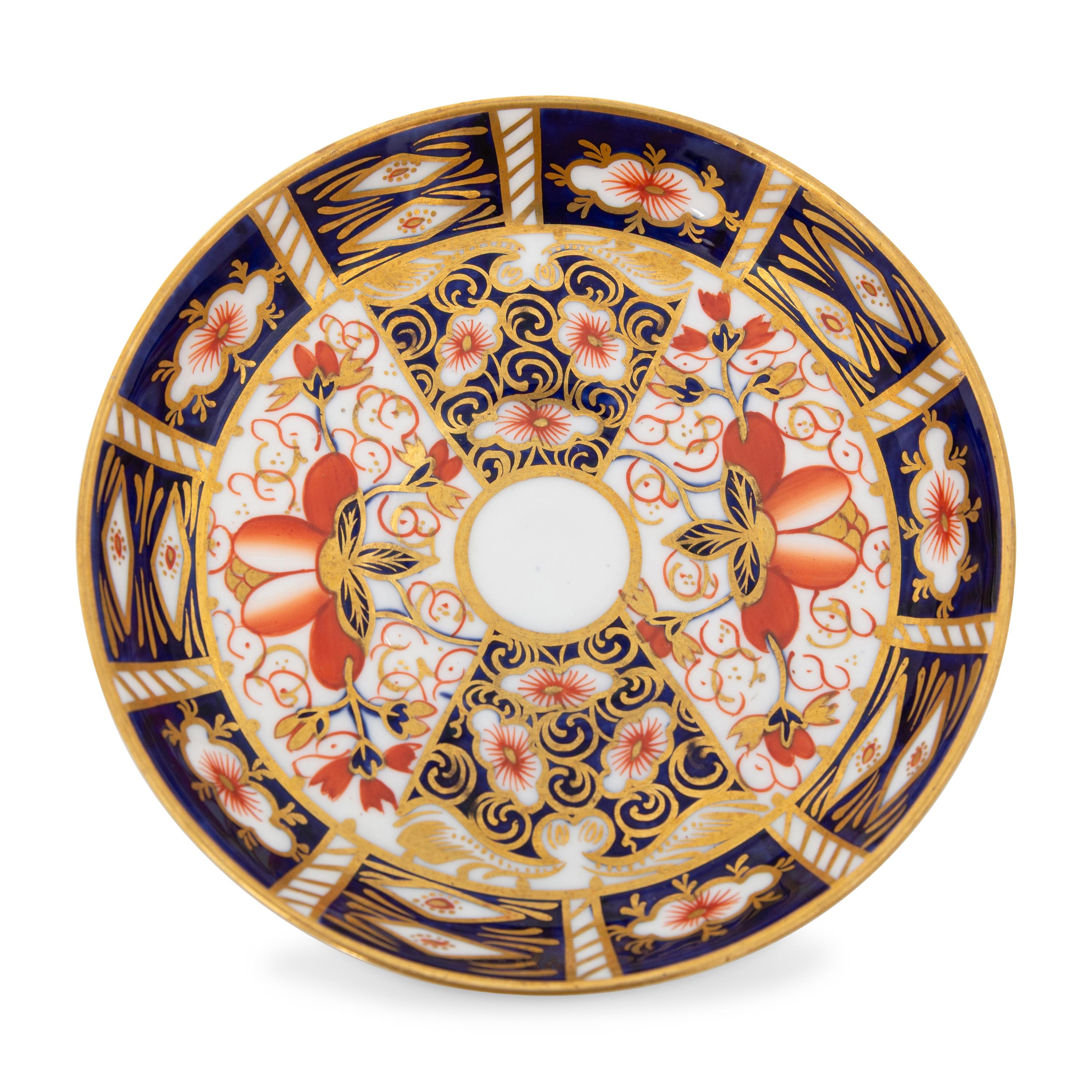 A Royal Crown Derby Imari Porcelain Part Tea Service