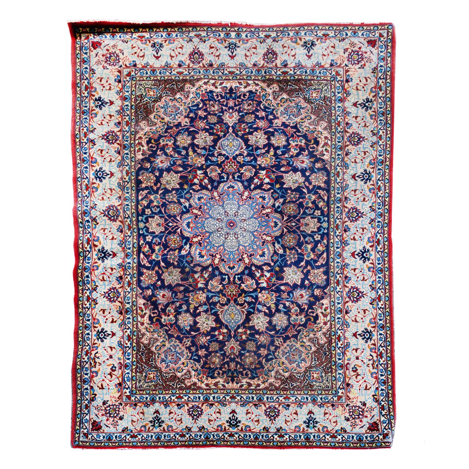 A Tabriz Wool and Silk Rug