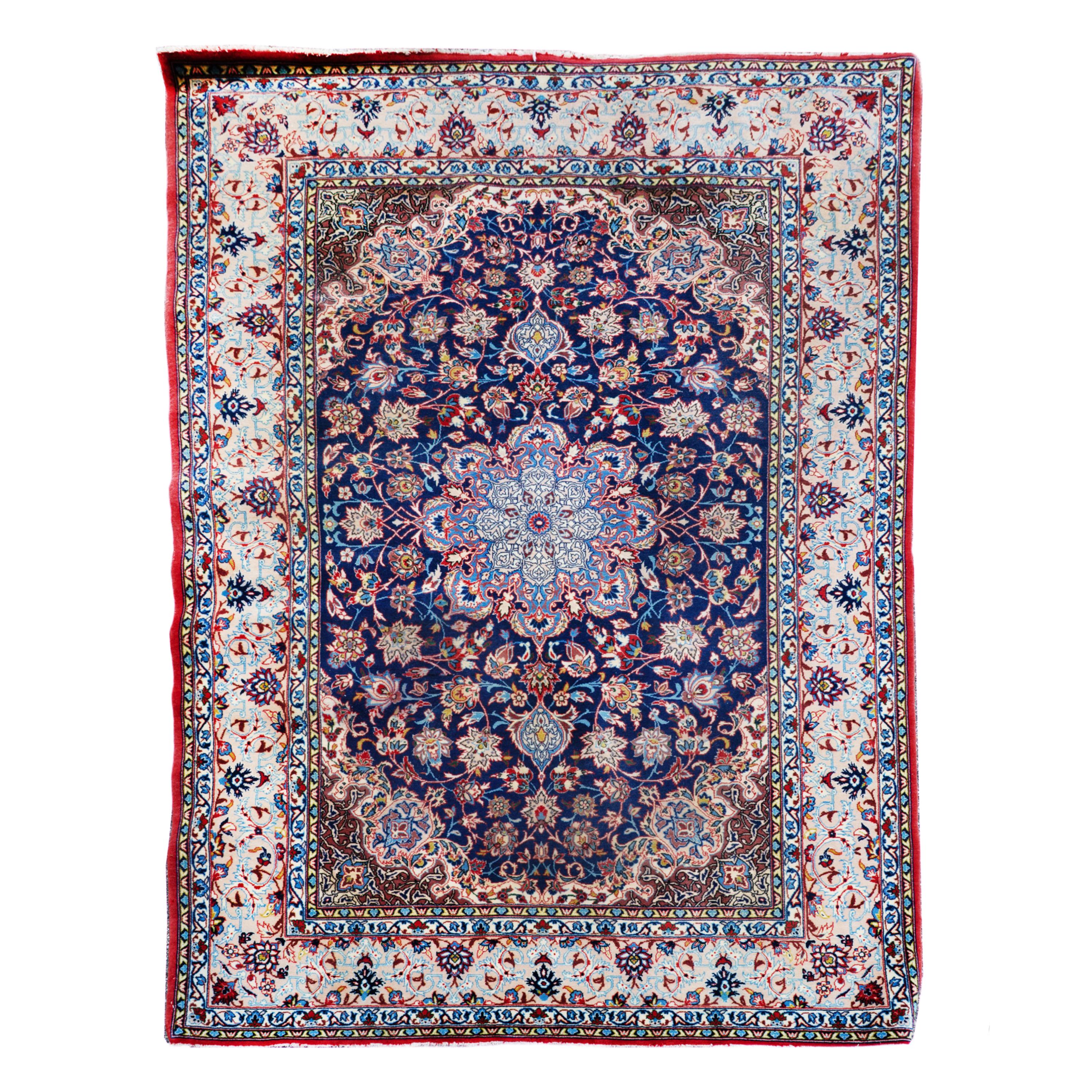 A Tabriz Wool and Silk Rug