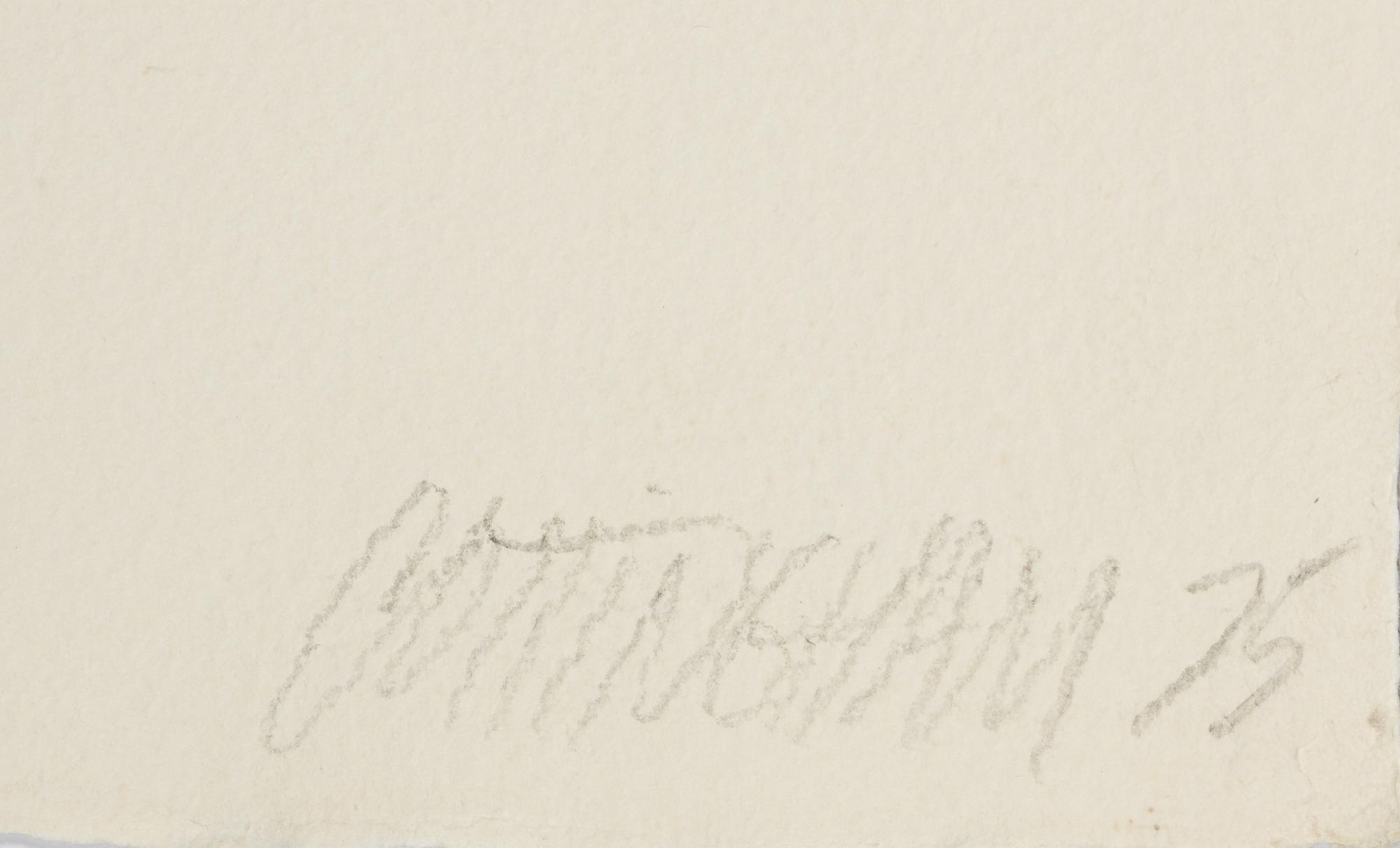 F.W. (from the Landfall Press Etching Portfolio ), 1975
