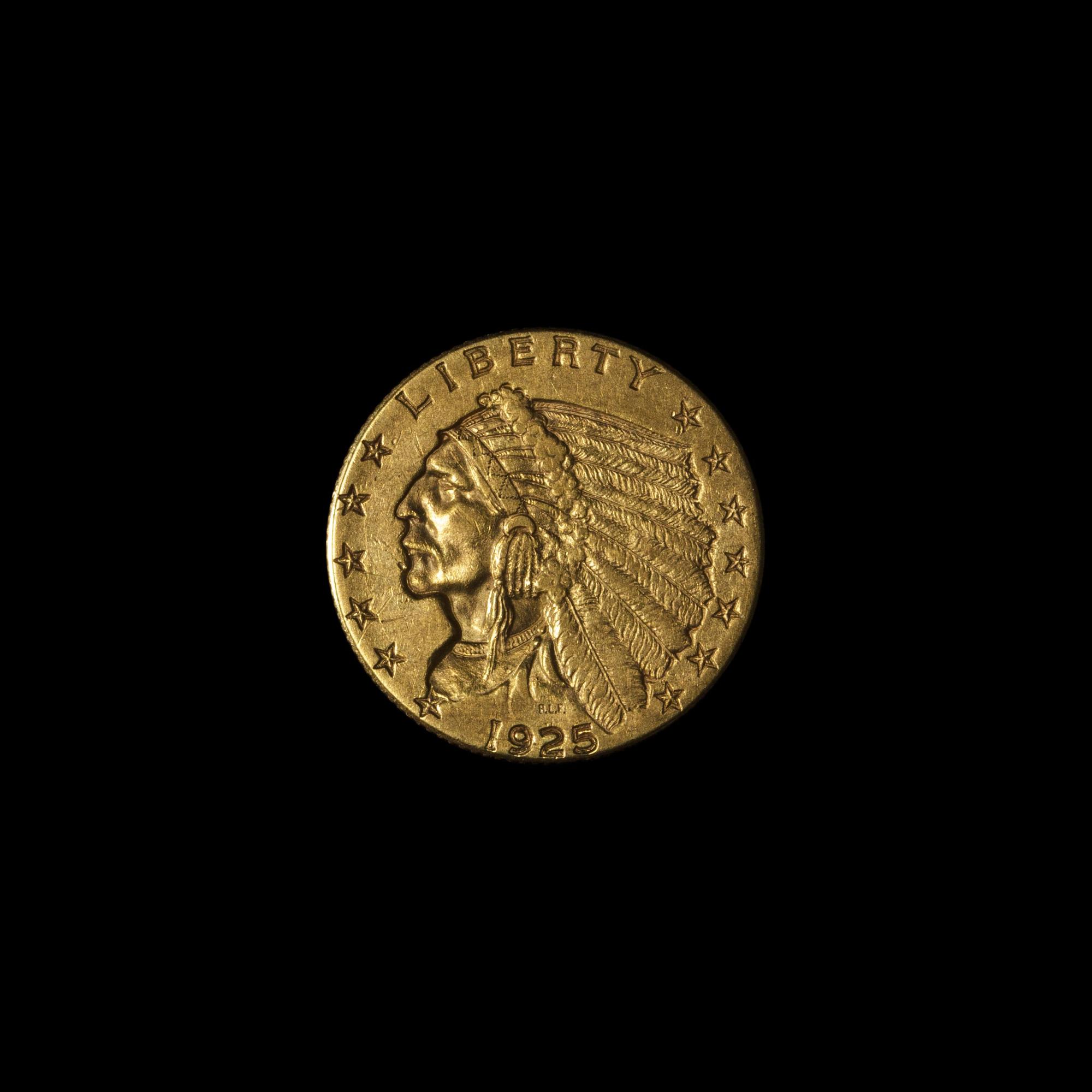 A 1925-D Indian Head $2.50 Gold Coin