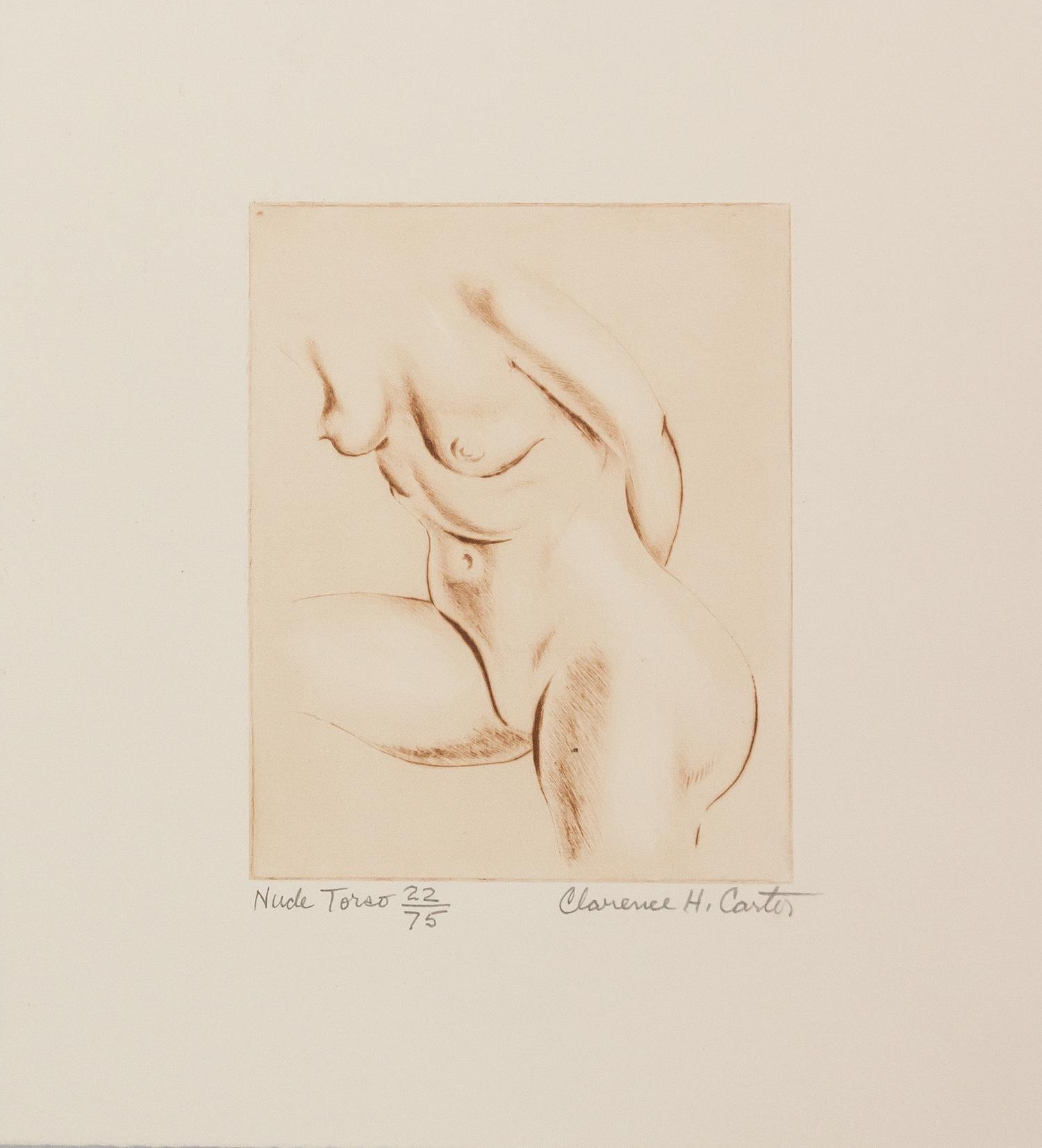 Clarence Carter, (20th century), Nude Torso, 1987