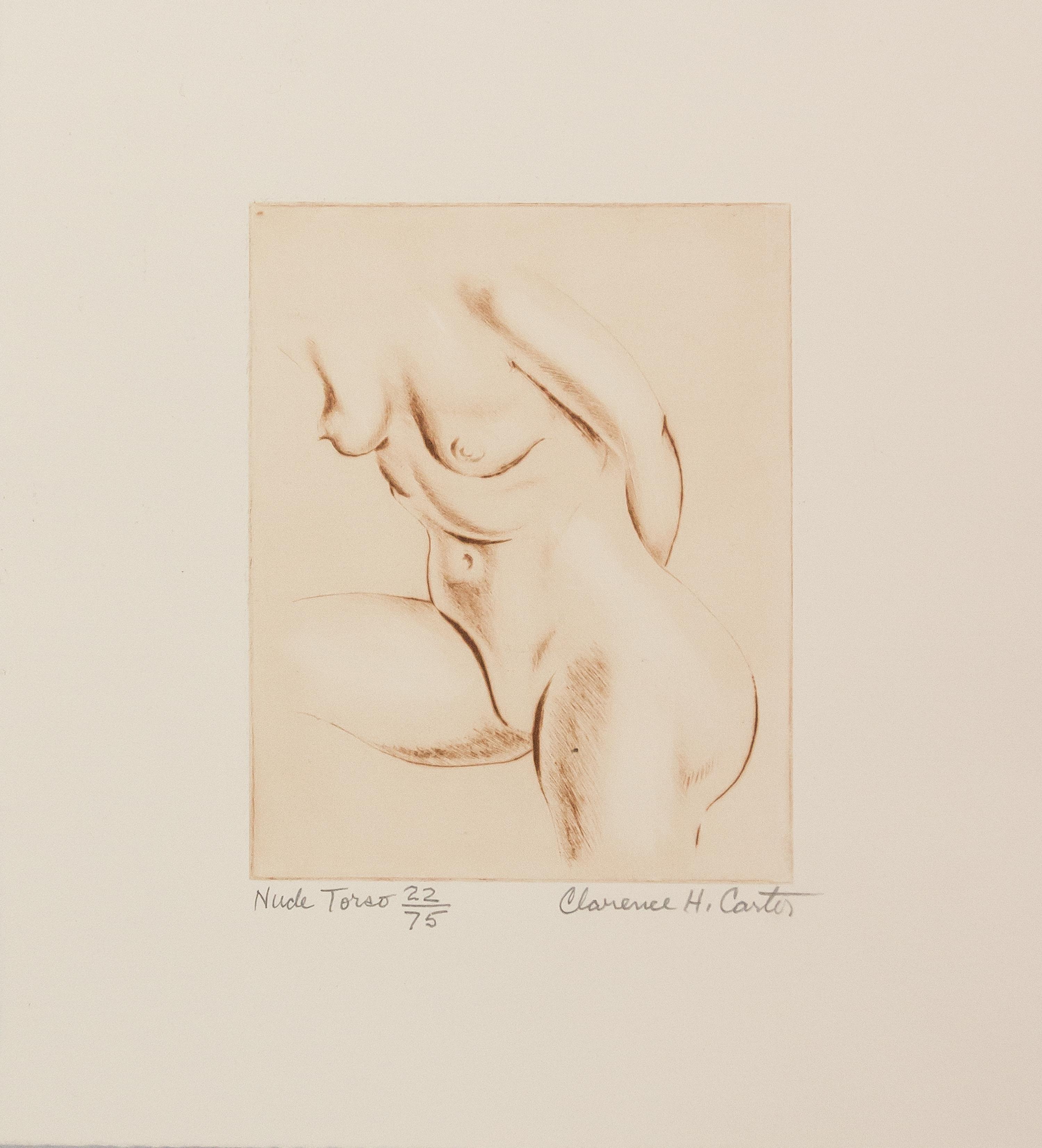 Clarence Carter, (20th century), Nude Torso, 1987