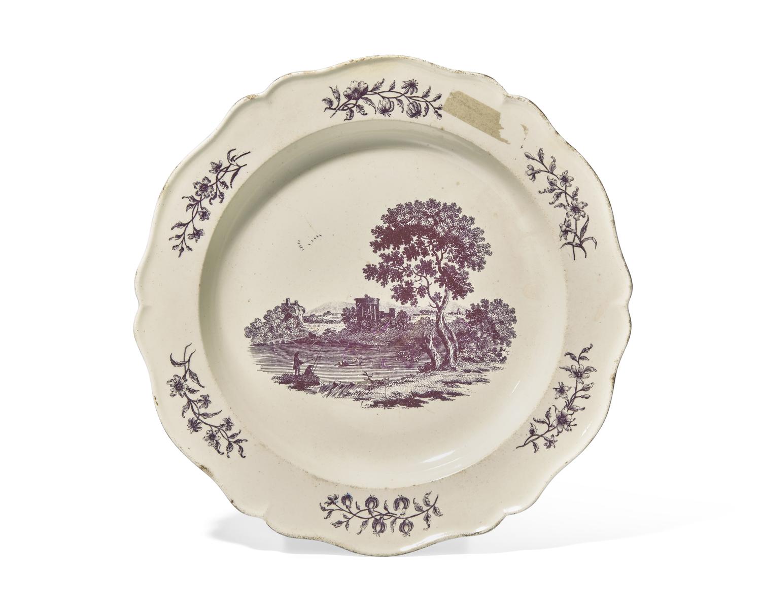 A Rare Wedgwood Queensware Plate