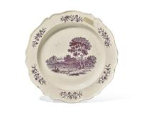 A Rare Wedgwood Queensware Plate