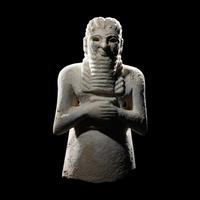 A Sumerian Gypsum Male Worshipper