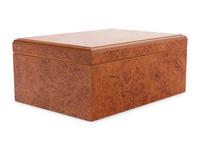 An English Burl Walnut Table Casket