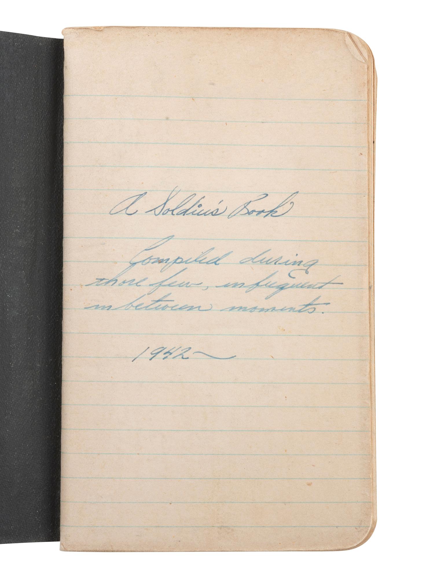 [WWII]. Diary and ephemera archive of Emerson J. Duricky, 3rd Brigade Army, Amphibious.