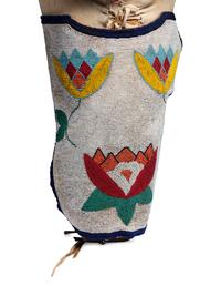 Plateau Beaded Hide Doll Cradle
