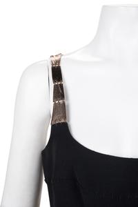 Two Chado Ralph Rucci Metallic Accented Sleeveless Dresses, 2000-10s