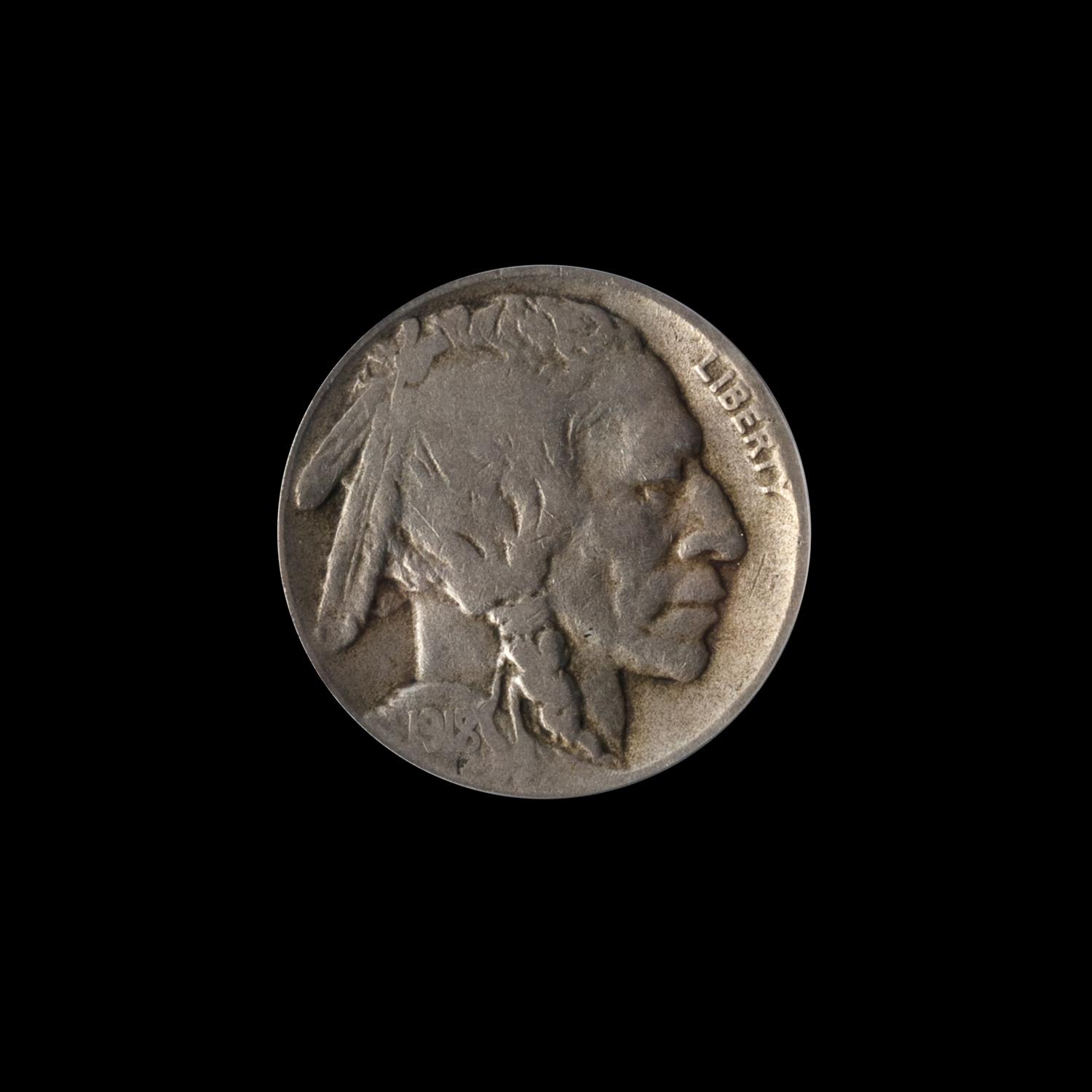 A United States 1918/7-D Buffalo 5c Coin