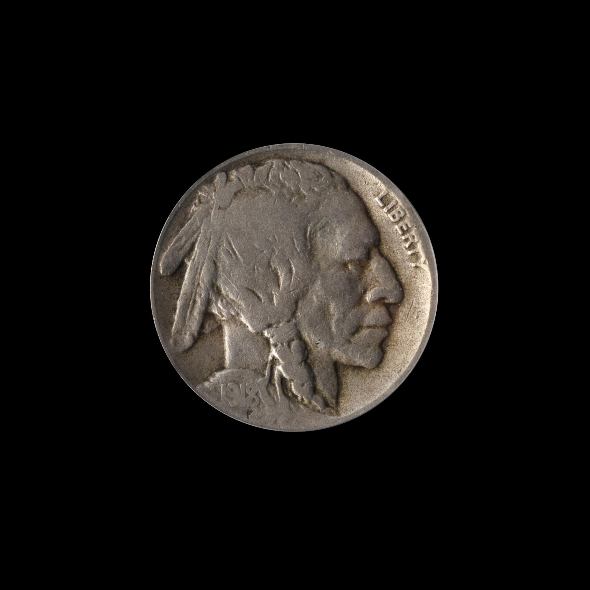 A United States 1918/7-D Buffalo 5c Coin