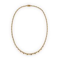 House of Ravn, 'Orion's Tennis', Diamond and Yellow Gold Necklace