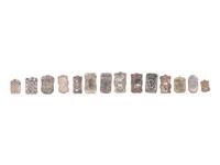 A Group of Fourteen Silver Match Safes