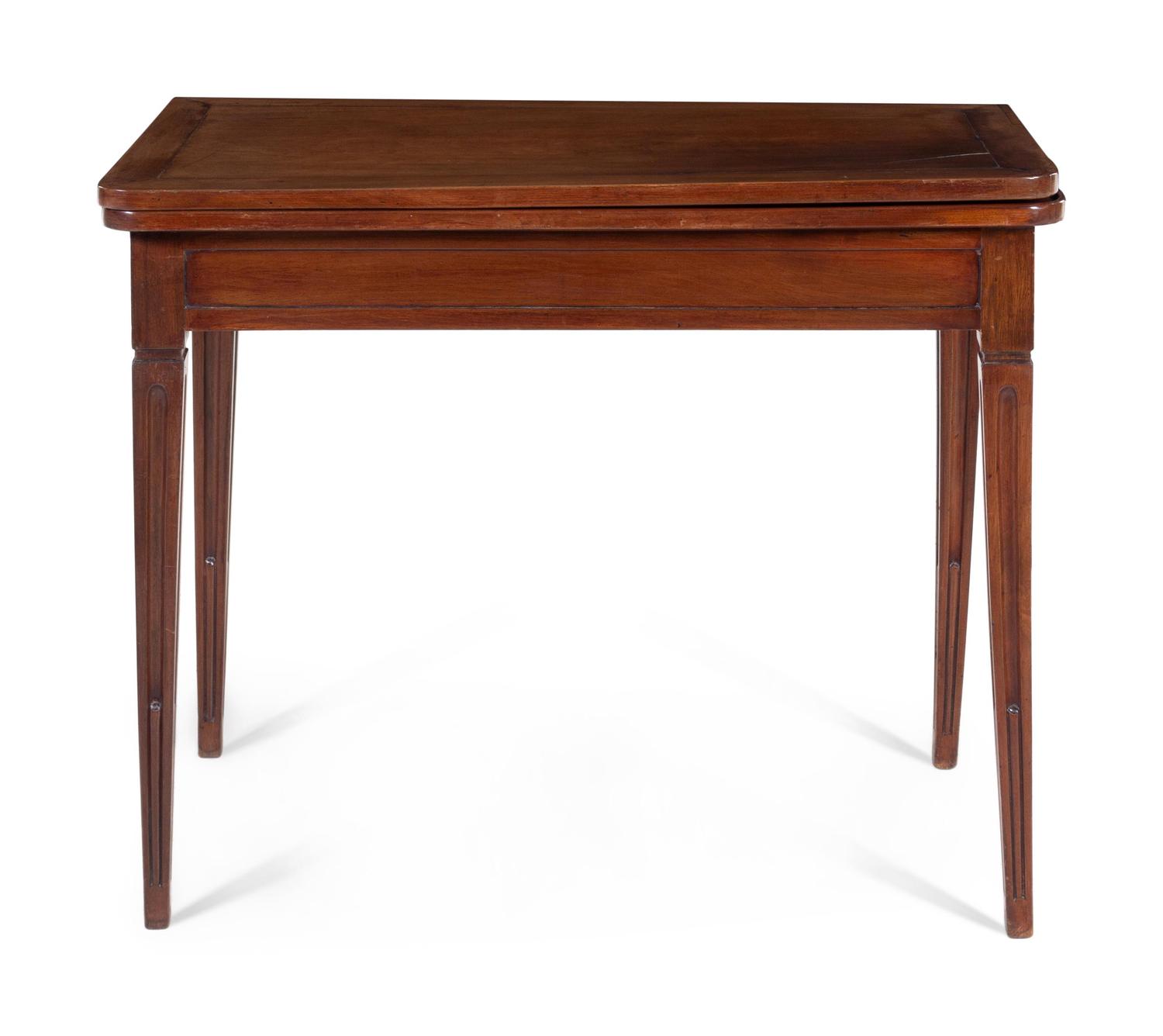 A French Walnut Flip-Top Table