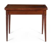 A French Walnut Flip-Top Table