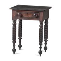 A Classical Spiral-Twist and Reel Turned Cherrywood Work Table