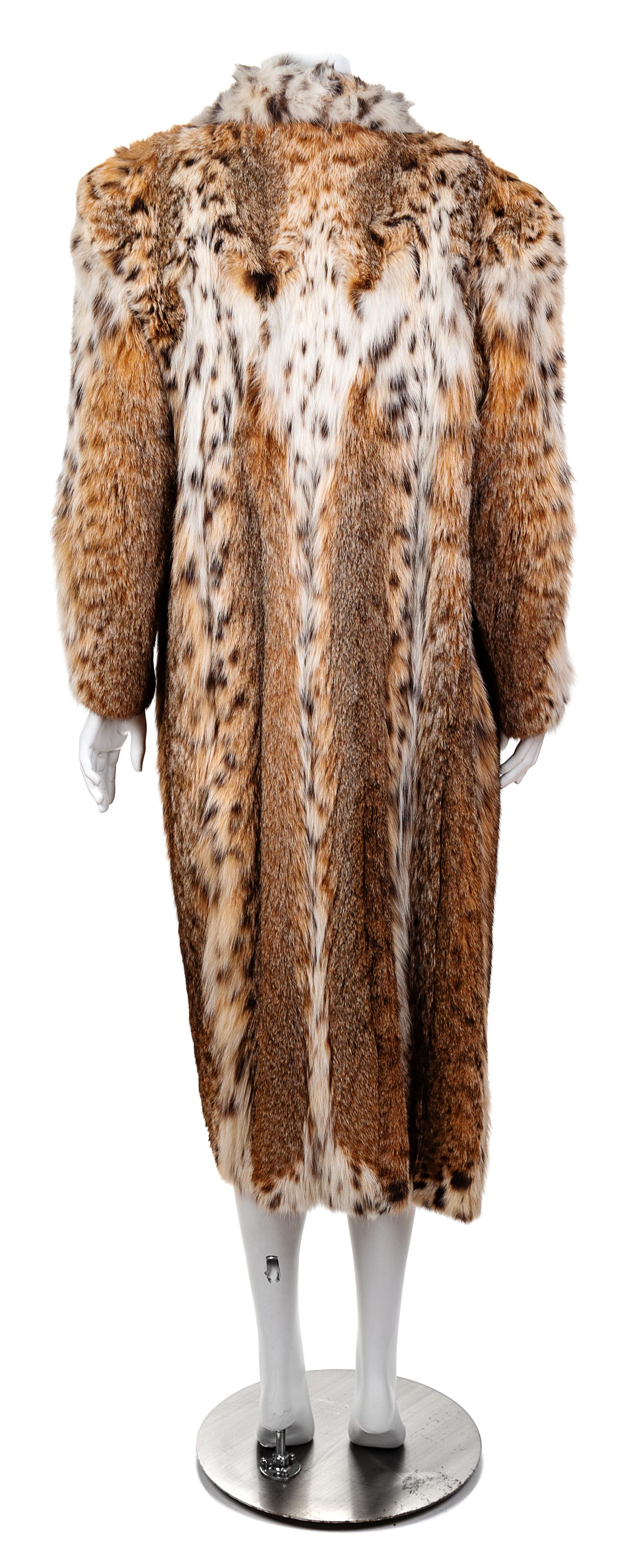 A Canadian Lynx Coat, No Size.