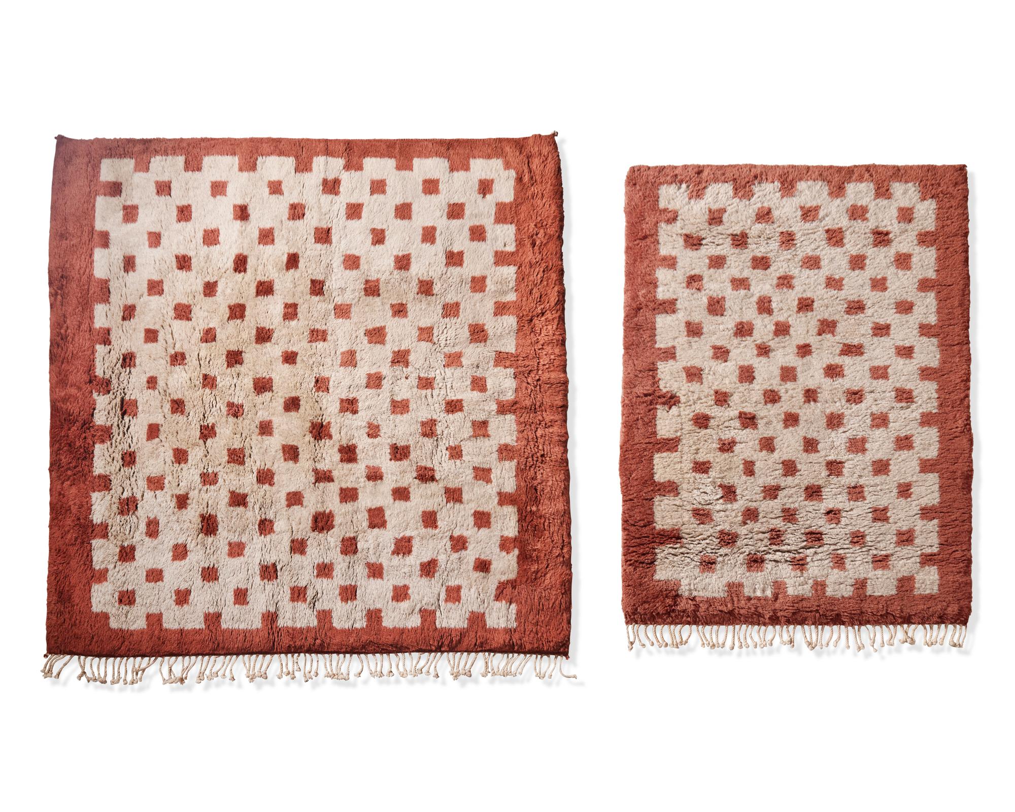 Two Hand-Knotted 'Gambit' Rugs By Beni DONATED BY NATE BERKUS